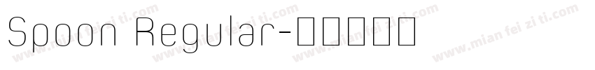 Spoon Regular字体转换